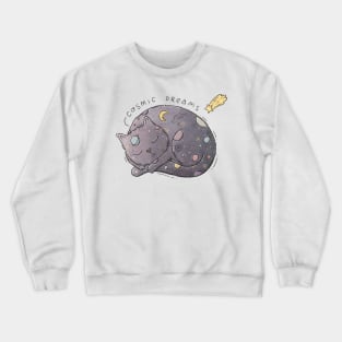 Cosmic Dreams Cat Crewneck Sweatshirt